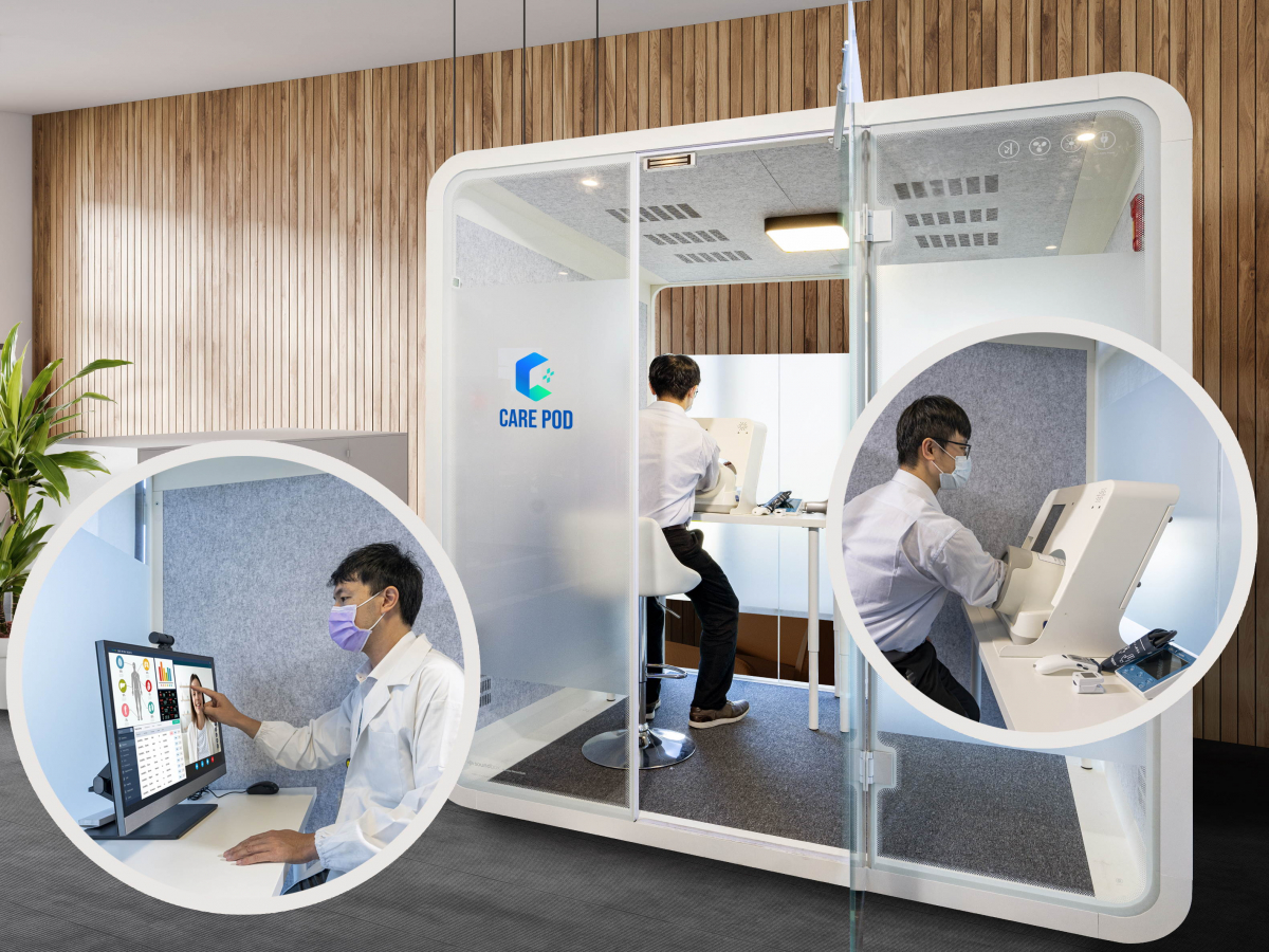 达擎于医疗科技展中展出＂远距诊疗舱＂，以因应医疗数字化及社会高龄化趋势下、复诊及慢性病患等族群对于远距看诊需求逐渐升高所推出的创新整合方案。多功能合一、高隐私性的远距诊疗舱可根据病患端与医师端的不同需求，提供弹性化及客制化功能，节省医生和病患的精力及时间