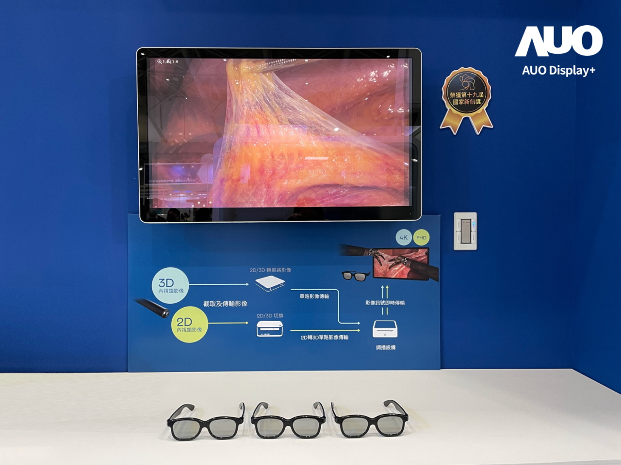 達擎寬視角3D醫療顯示器，協助醫護團隊成員於手術進行時，皆能看到一致性的3D影像，提高溝通效率，使手術更精準、快速完成達擎寬視角3D醫療顯示器，協助醫護團隊成員於手術進行時，皆能看到一致性的3D影像，提高溝通效率，使手術更精準、快速完成