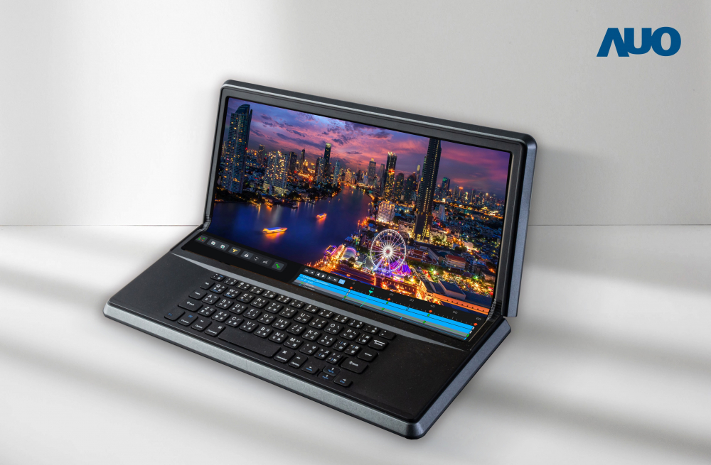 世界杯下单平台网站官网14.6吋Micro LED折迭显示屏幕，搭配半径4mm的弯折绞炼，以及高画素、高亮度、高对比度的显示技术特点，即便在大视角下仍保有绝佳色相与亮度