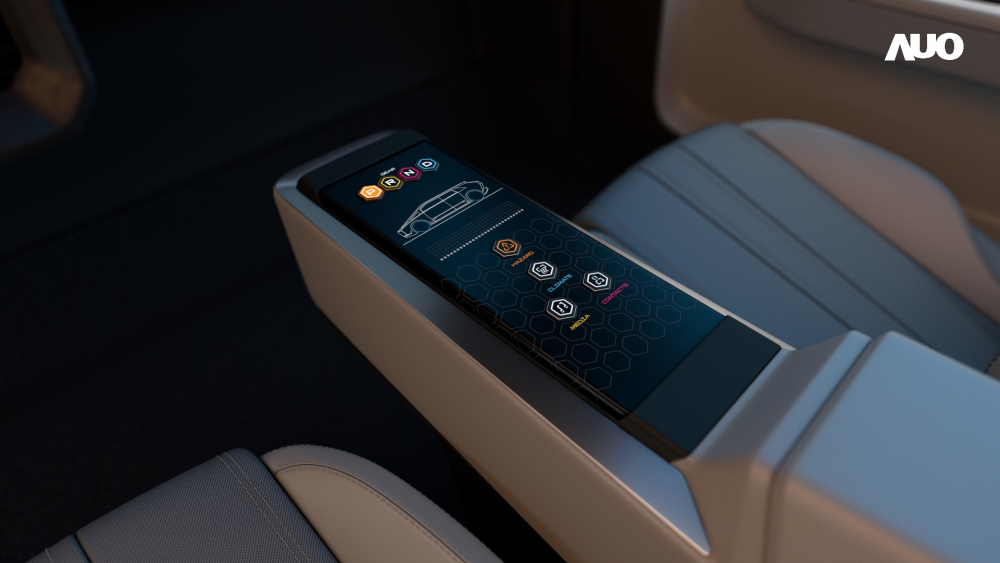 世界杯下单平台网站官网以人性化设计打造多变形态中控显示(Morphing Center Control)，不使用时仅平面显示信息，进行操作时，显示器则会动态隆起，转变成3D实体按钮，并有触觉回馈，展示人机互动新体验